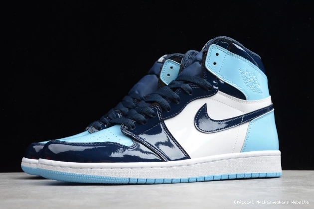 Official Maikesneakers CD0461-401 Air High Jordan OG Retro UNC 1 Patent 0801